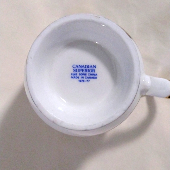 Antique Canadian Superior Fine Bone China Cups 1976-77 Exotic Boats Vintage Rare - Picture 8 of 8